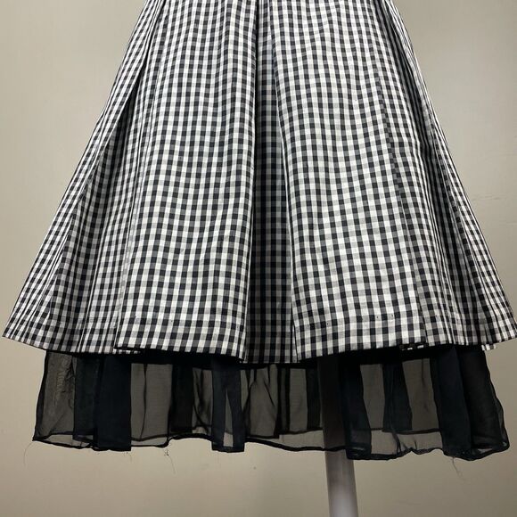 D.L. Cerney New York Gingham Retro 60s Mini Dress XS - Picture 4 of 11